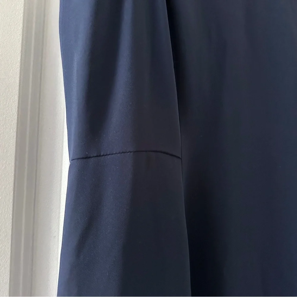 J. Crew Spaghetti Strap Navy Blue Side Split Maxi Dress Women's Size 6 NWT